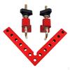 Brackets Square Corner Clamp Aluminum Alloy, Red