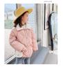 Unisex Kids' Fur Collar Cotton Padded Jacket - Warm Korean Style Outerwear for Toddlers