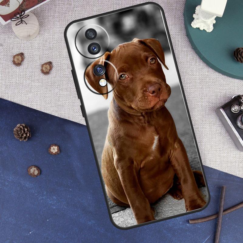 Cute Pit Bull Dog Pitbull Case For Honor Magic 7 6 5 8 Pro Cover For Honor 400 200 50 70 90 Lite X8a X8b X9a X9b X9c