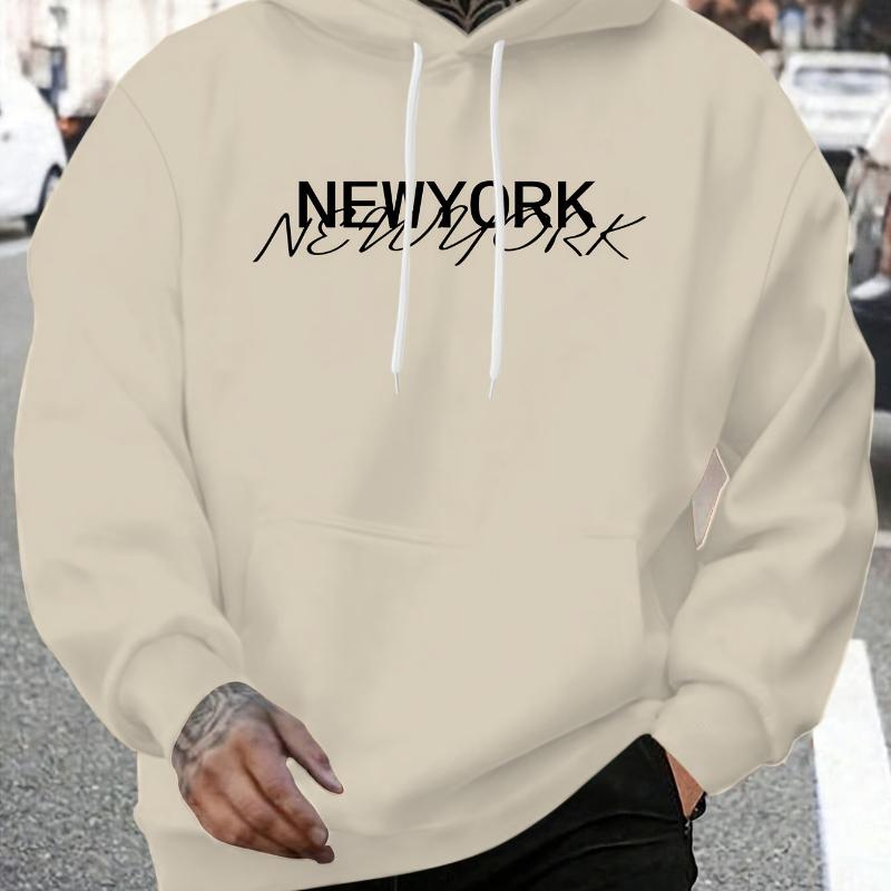 

Stylish, Men s Hooded Sweatshirt, Perfect for Cold Season Commutes & Friend Meetups XXL чорний