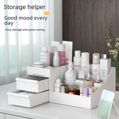 Aufbewahrungsbox für Kosmetik und Schmuck – Schreibtisch-Organizer für Hautpflegeprodukte, Masken und Lippenstift
