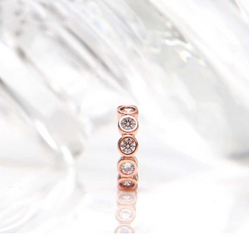 Everyday 14KGP Rose Gold Cubic Bubble Ear Cuff, One Side