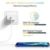 1-2pcs PD 20W USB C Fast Charge US Plug Wall Charger Adapter For iPhone 16 15 14 13 12 Pro Max Plus Xiaomi Samsung Phone Charger