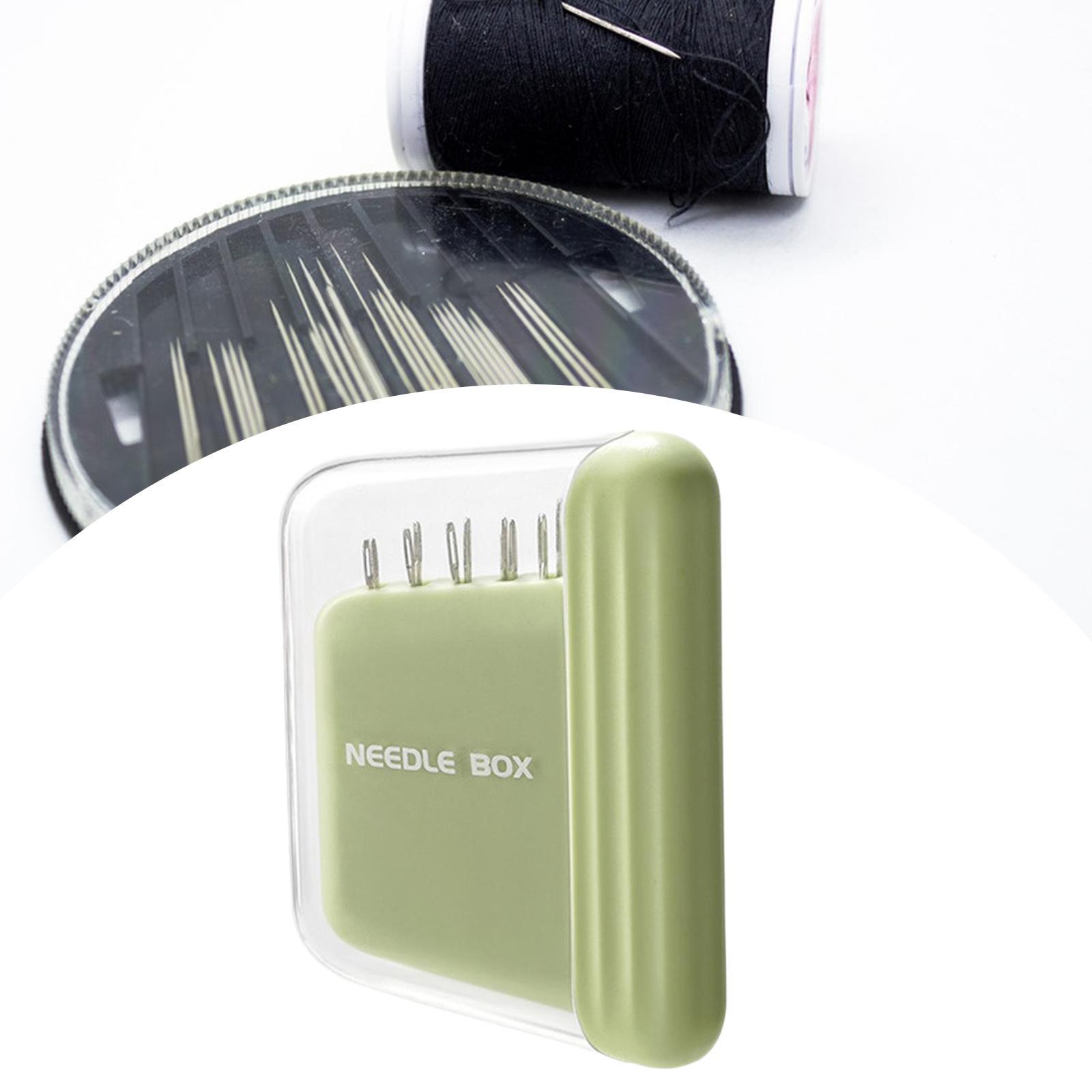 

Sewing Pins Case with Pins Keeper Compact Versatile Easy to Carry Convenient Portable for Repair DIY Embroidery Home Use Travel зелений