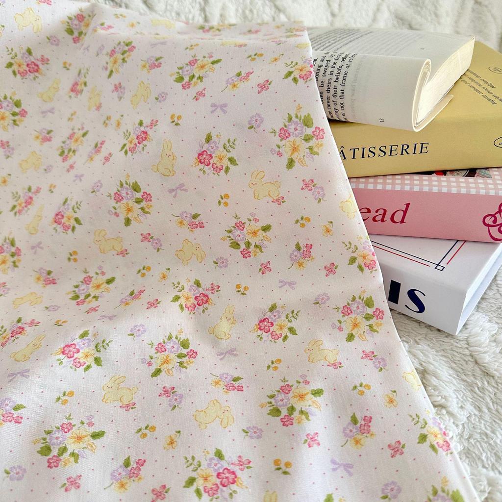 100% Cotton 40s Digital Korean Cartoon Fabric for Children's and Adult Clothing, Homewear, and Luggage
