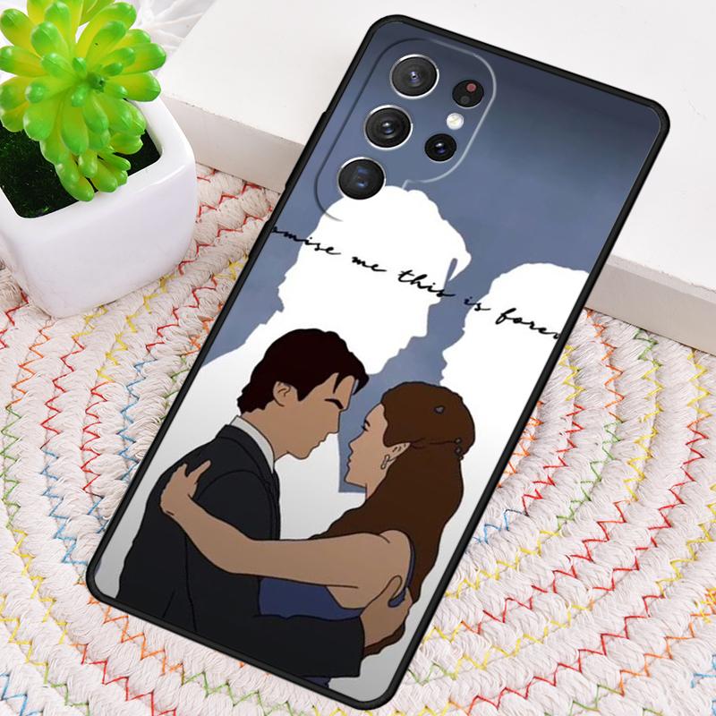 Damon Elena The Vampire Diaries Phone Case for Samsung Galaxy note 10 pro S26 Ultra S23 S24 FE S25 S21 S22 PLUS shockproof Cove