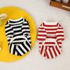 Pet Dog Clothes Four-legged Small Dog Striped Loungewear Thin Spring Autumn Winter Spring Summer Clothing