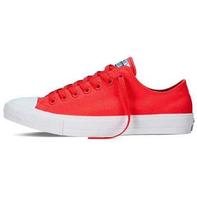 Chuck Taylor All Star Scarpe di Tela Comode Versatili Basse Sneakers Unisex Rosse 151123C