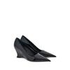 Salvatore Ferragamo Ferragamo 70mm Wedge Heel Leather Pumps Black