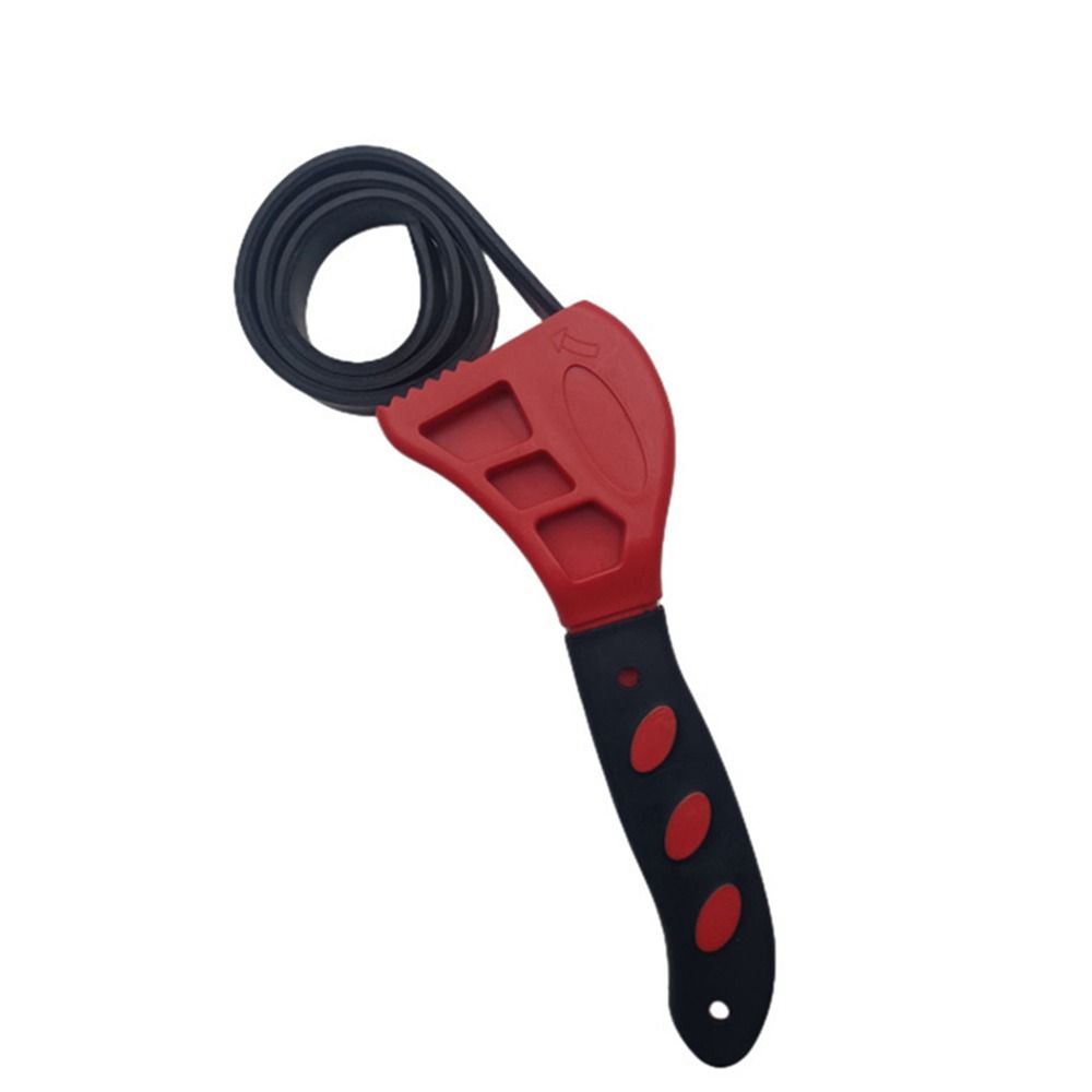 Multifunctional Strap Opener Rubber Chain Wrench Oil Filter Spanner  Adjustable Disassembly Tool