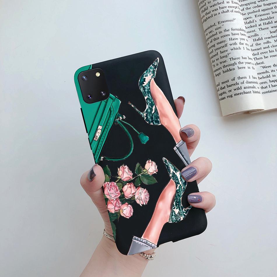 For Samsung Galaxy Note 10 Lite Phone Cover Cute Sweet Girls Patterned Silicone Soft Case For Samsung Note10 Lite S10 Lite Case