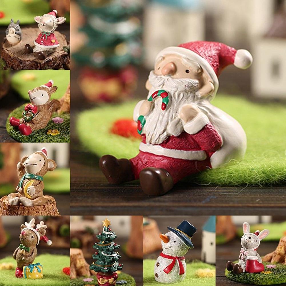 Aquarium Decor Fish Tank Aquarium Ornament Resin Crafts Cartoon Christmas Series Landscaping Decor