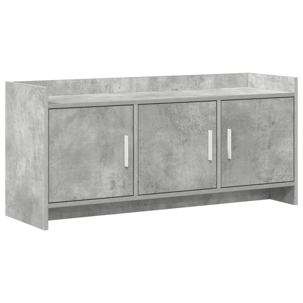 TV Cabinet 102 x 33 x 47 cm Concrete Grey Particleboard