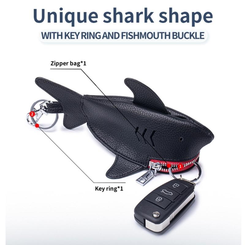 Unique Animal Shaped Key Holder Genuine Leather Storage Case For Preventing Scratches And Loss