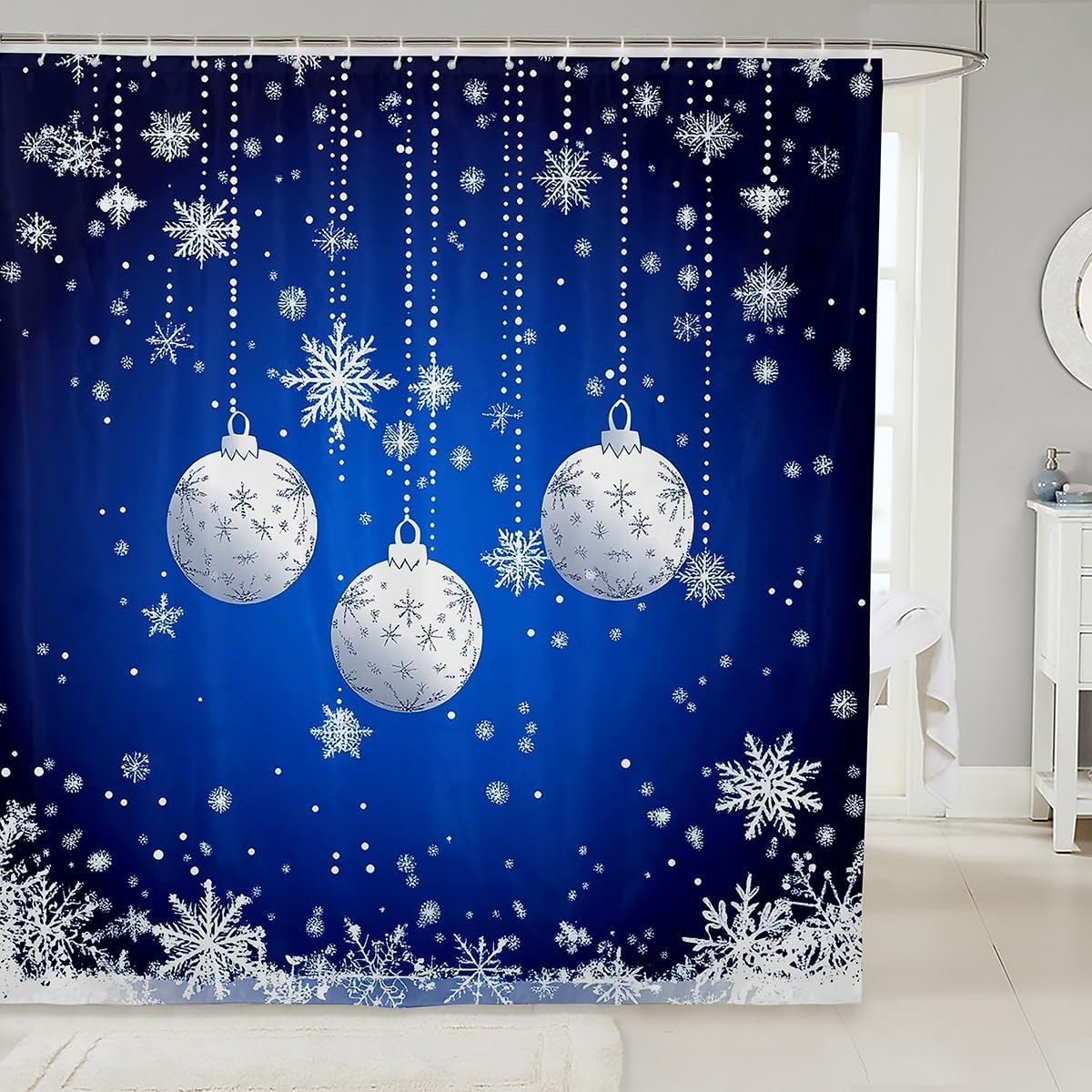 Puppy Shower Curtain Set Cartoon Corgi Shower Curtain for Teens Boys,Lovely Pup Dog Bath Curtain Doggy Cute Pet Toilet Lovely 90x180CM