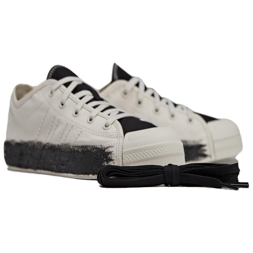 Adidas Y-3 Nizza Low Talc Black Unisex Sneakers Cream JQ2455