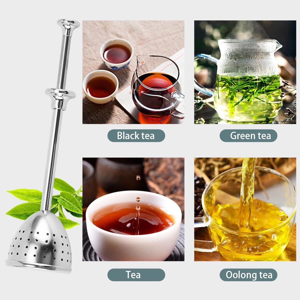 Tea Infuser Stainless Steel Strainer Reusable Handle Handmade Multifunctional Filter Home Restaurant