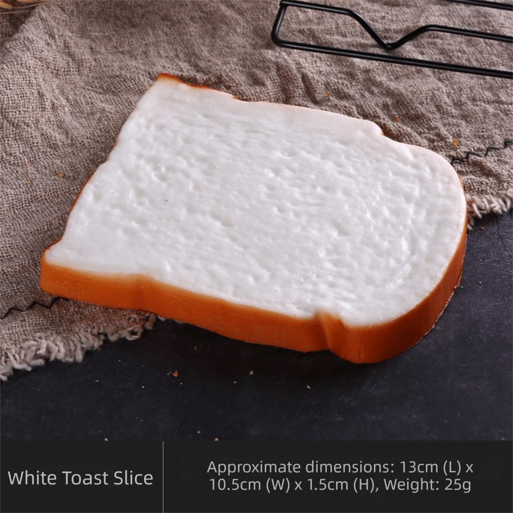 Soft Cake Toast PU Model Scale Food Fake Bread Ornaments Artificial Fake Bread Model Kitchen Toy