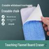 Dual-Use Dust-Free Chalk & Whiteboard Eraser with Washable Cloth