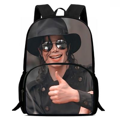 Michael Jackson Kinderrucksäcke Jungen und Mädchen Schüler Geburtstagsgeschenk Kind Schultaschen Große Kapazität Camping Langlebiger Rucksack
