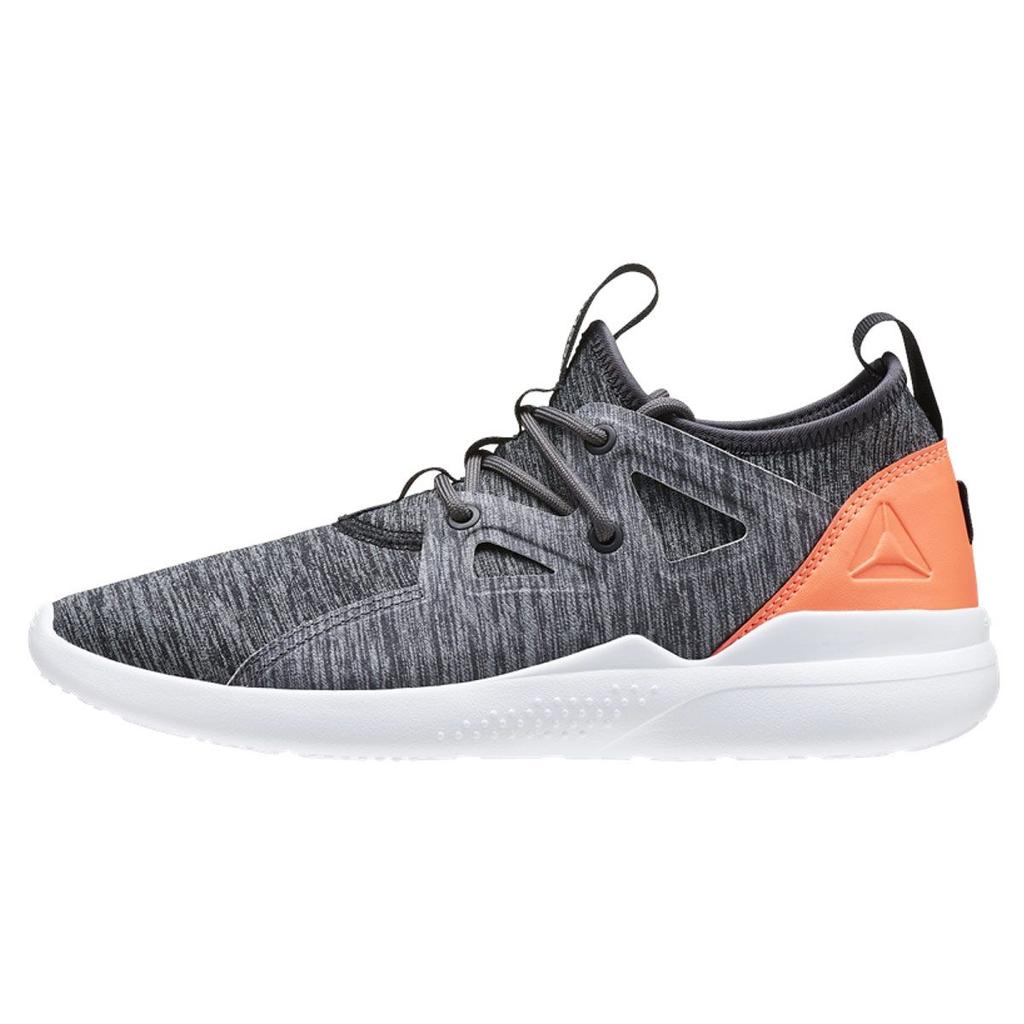 Reebok Quick Motion Comfortable Fashion Fabric Synthetic Leather Low Top Running Shoes Women Sneaker Gray Orange BD4966