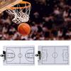 Double-Sided Football Full Half Court Tactic Board Dry Erases Board Basketball Coaching Board for Coaches with Marker