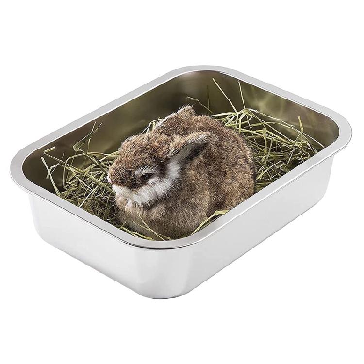 Stainless Steel Litter Box Cats Smooth Surface Easy To Clean Rust Proof