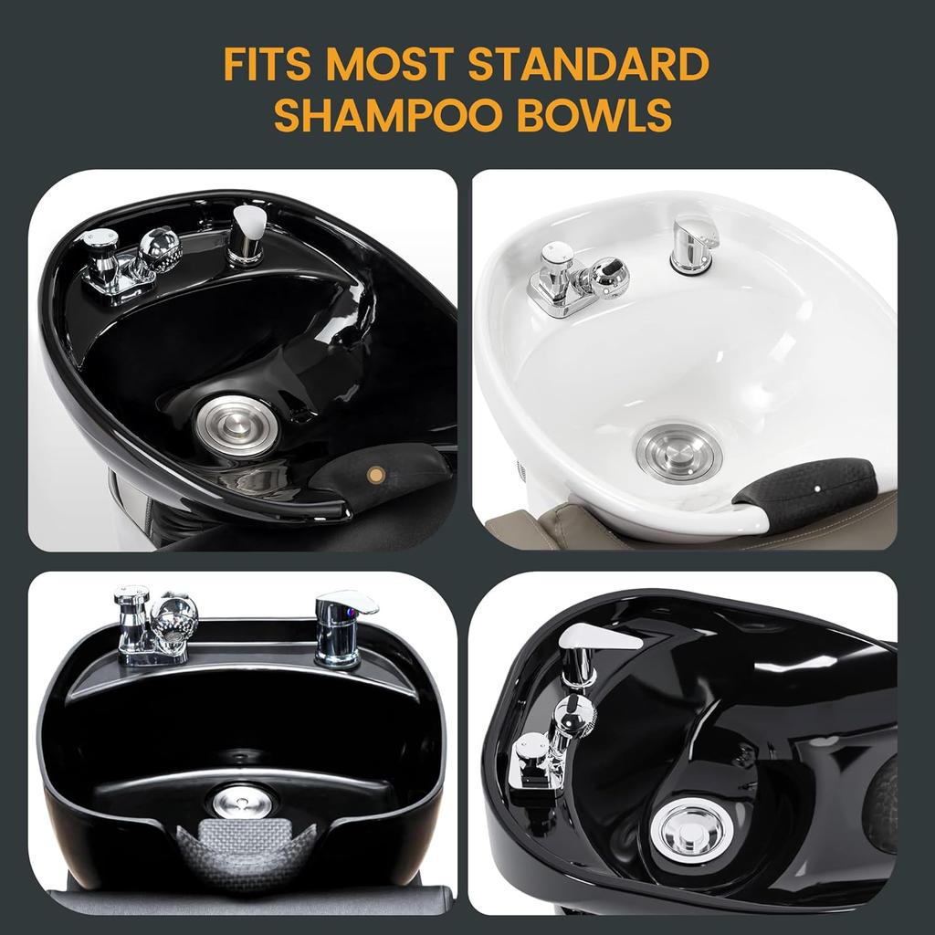 Salon Shampoo Bowl Faucet Vacuum Breaker Kit Spa Beauty Salon Shampoo Bowl Sink Hair Salon Bath Accessories Bathroom Hot Cold Faucet Spray Hose