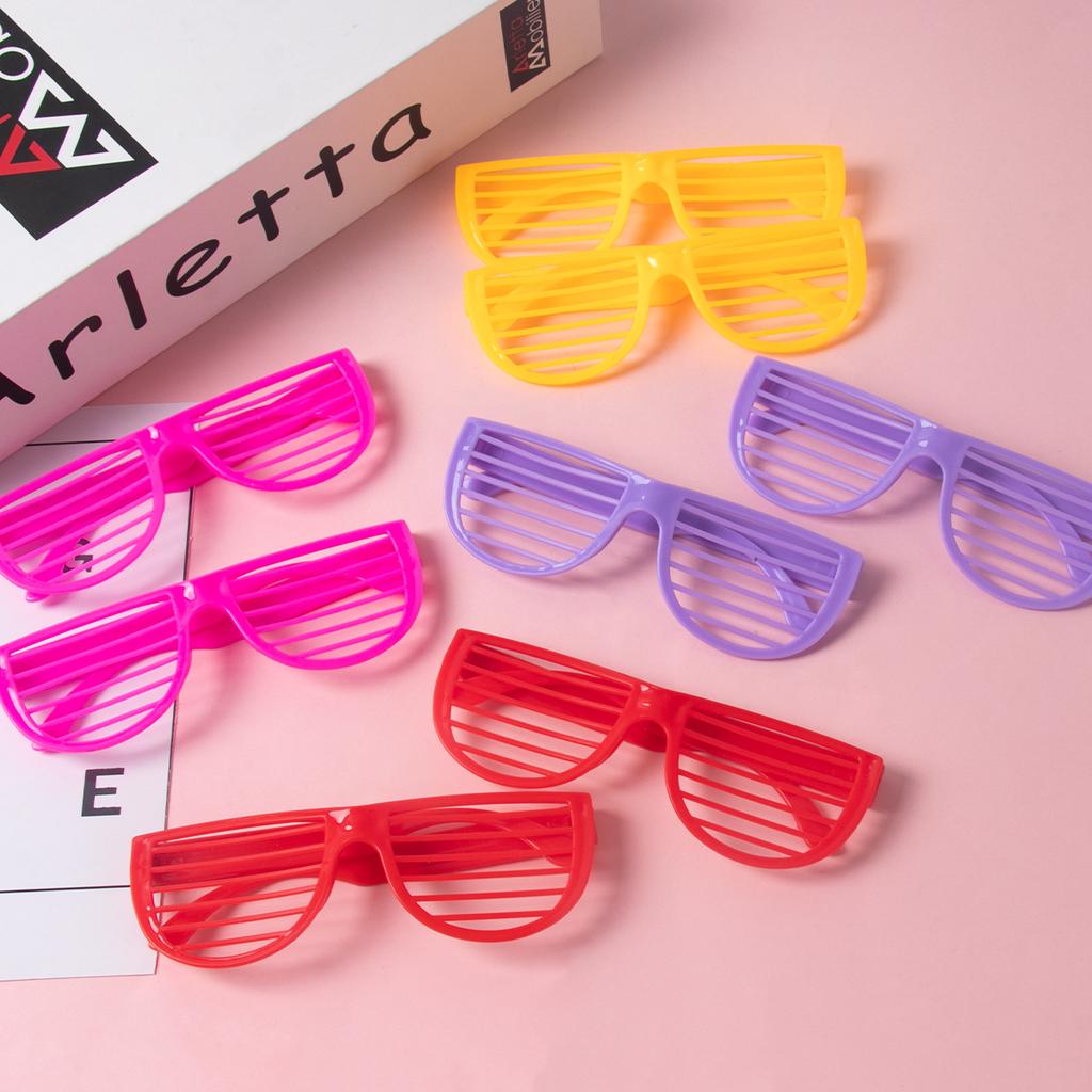 Vibrant 6/12Pcs Multi-Colored Louver Glasses Toys Children'S Boys And Girls Birthday Party Gifts Neon Sunglasses Makeup Party Photos Props