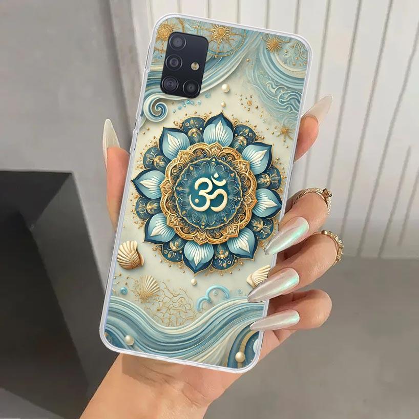 Mandala Chakra Insist Yoga Phone Case for Samsung Galaxy A52 A32 A22 A12 A02S A50S A30S A10S Note 20 Ultra 10 Plus S10 A31 A20 A