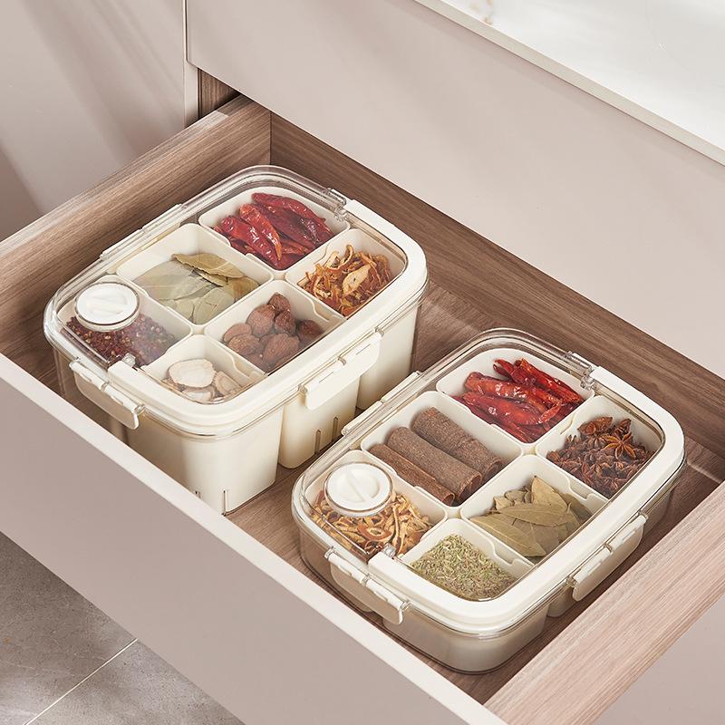 Transparent Octagonal Spice Storage & Dispensing Jar – Food Grade & Sealed for Kitchen Use