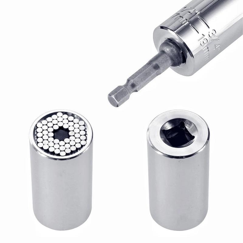 Universal Torque Wrench 7-19mm Socket Head with Multifunction Universal Sleeve for Precision Work