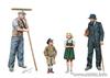 Master Box 1/35 Scale European Civilian Plastic Model Kit (2 Children and 2 Men) MB35067