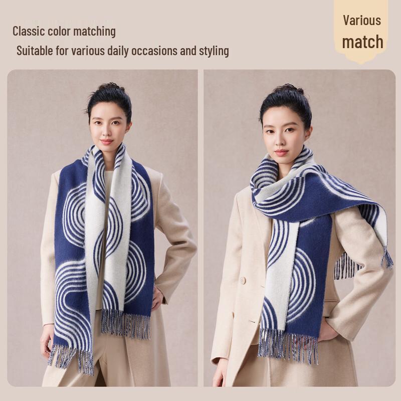 Shanghai Story 100% Wool Scarf Gift Box