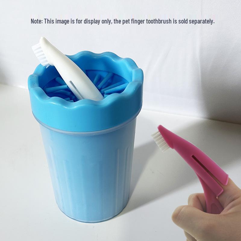 

Pet Paw Cleaning Cup with Bristle Brush for Dogs - Hair Removal and Grooming Tool Any Cup with Toothbrush зелёный