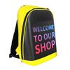 LED Screen Display Backpack Women Men Walking Billboard Travel Laptop Bag Smart Wireless Wifi App Control Advertising Backpacks