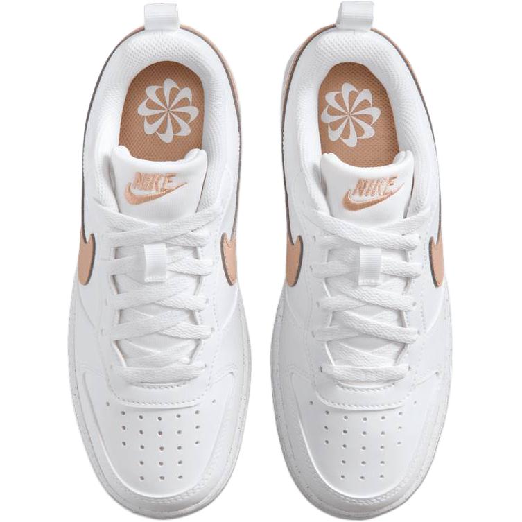 Nike Court Borough Low Recraft GS Białe Trampki Dziecięce Błyszczące DV5456141