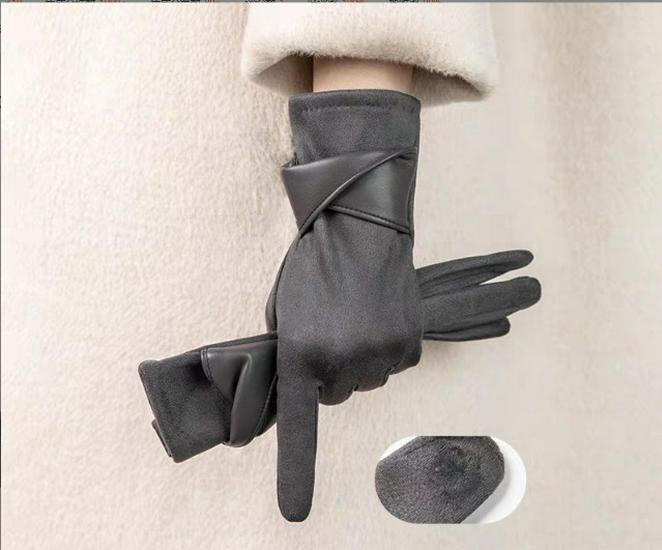 Damen Fleece-gefütterte Touchscreen-Handschuhe - Winddicht und warm zum Radfahren & Autofahren, Herbst/Winter 2025 Mode