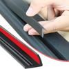 Car Side Window Seal Strip Rubber Auto Window Gap Filler Protector Strips Noise Insulation 7-Shaped Seal Sticker Strip