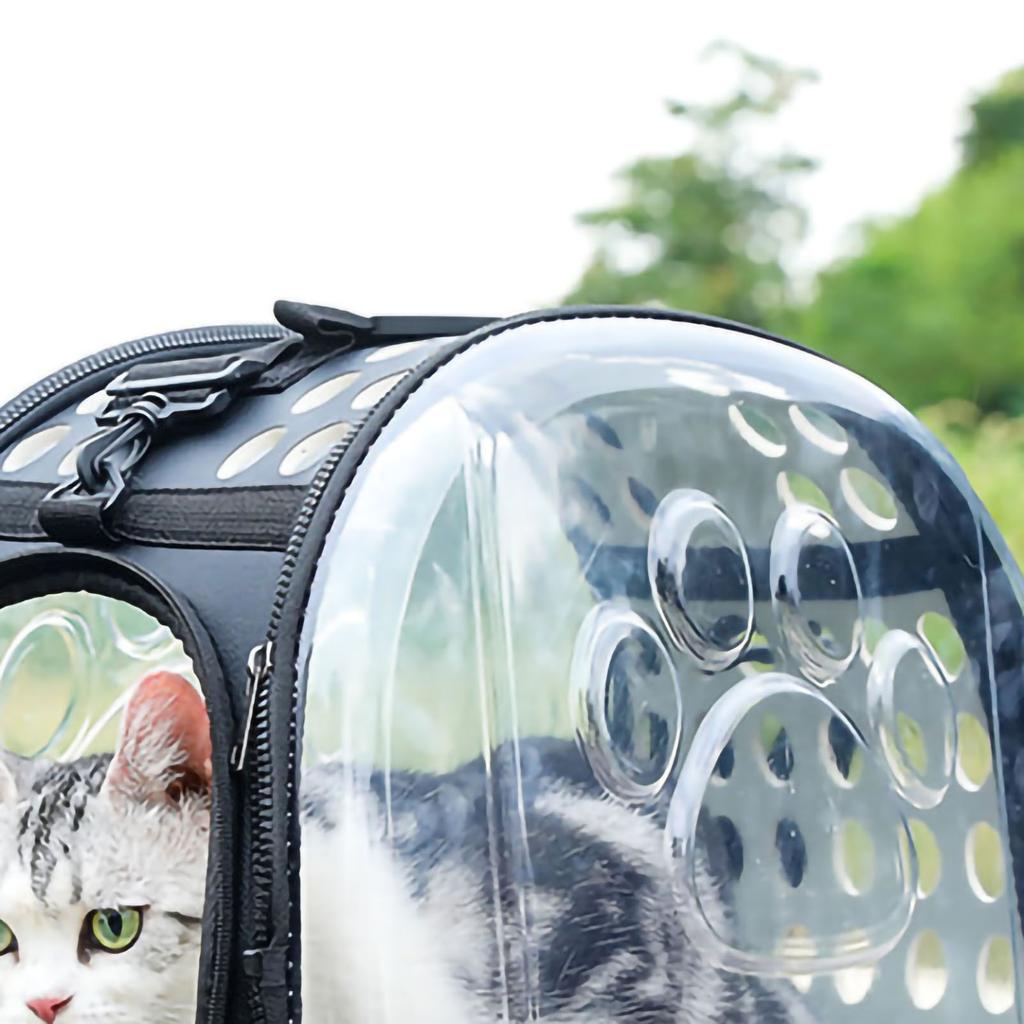 Cat Carrier Backpack Portable Large Capacity Foldable Breathable Handheld Space Capsule Transparent Bags for Outdoor