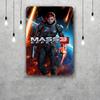Garrus Close Up Mass Effect Vintage Metal Tin Signs Posters Decor Retro Metal Plaque Wall Art Decor for Garage Bar