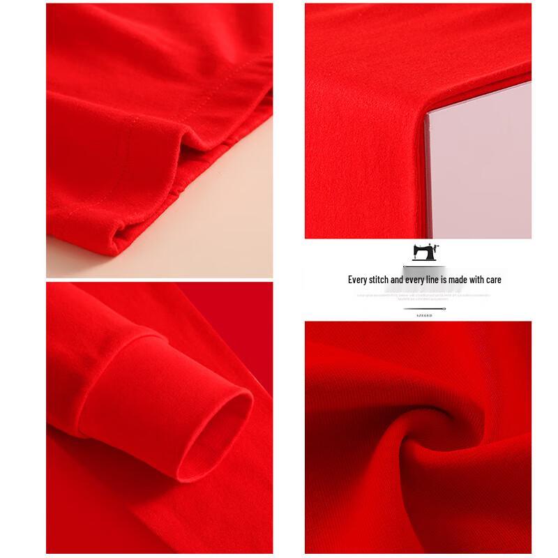 Langsha Women's Festive Red Pure Cotton Thermal Base Layer Pants