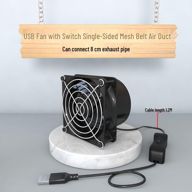 Soldering Smoke Extractor - 8cm USB 5V Exhaust Fan for Soldering Iron