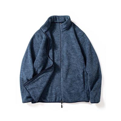 Men's Autumn and Winter Fleece Jacket, Warm Outdoor Stand-Collar Fleece Coat, Versatile Loose Casual Cardigan Jacket