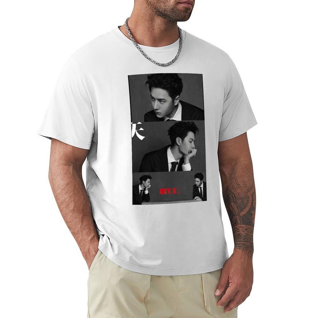 Wang Yibo TShirt Plus Size Workout Short Sleeve Top