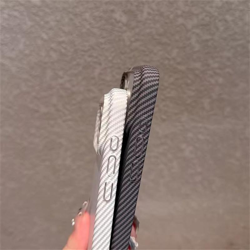 Kevlar Carbonfaser PC Hartschalen-Hülle für iPhone 17 Air 16 Pro Max 15 14 Plus 13 12 11 Stoßfester Kamera-Stoßfänger Ultradünne Abdeckung