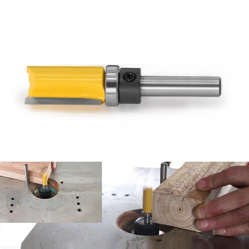 Holzbearbeitungsfräser 8mm Schaft Gerader Schaftfräser für Schablonenbearbeitung und Fräsarbeiten aus legiertem Stahl