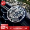 Hub Caps 1Pcs For Alfa Romeo 156 166 Giulietta Stelvio 4C MITO 156 Giulia Sportiva 74mm Car Front Hood Emblem Logo Rear Trunk BaW
