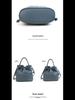 Women's Classic Fold Leather Bucket Bag: New Style, First Layer Cowhide, Trendy Solid Color Handheld Design