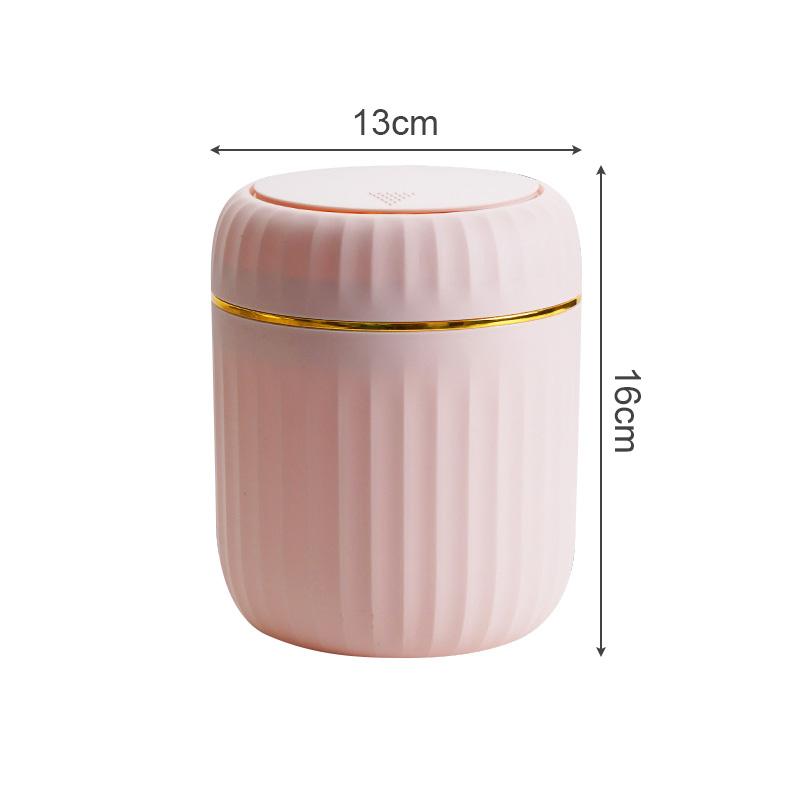 Mini Desktop Trash Can Plastic Garbage Bin With Lid Desk Storage Box Coffee Table Office Study Odor-Resistant Home Supplies